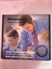 Alvoxcon Wireless Headset Lavalier Microphone System Wireless Lapel Mic