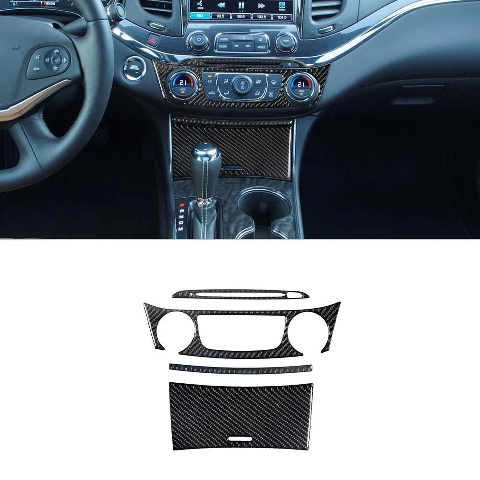 36Pcs Carbon Fiber Interior Full Kit Cover Trim For Chevrolet Impala 2014-2020 Foto 4 de 4