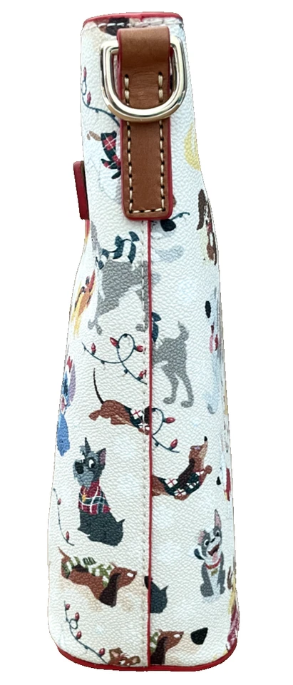 Nuevo Bolso Bandolera Disney Parks Dooney & Bourke Santa Tails Navidad Perros - B Foto 3 de 4