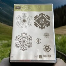Stampin' Up "Mixed Bunch" 125537 Stamp Set Of 6, Retired, Flower Collection.