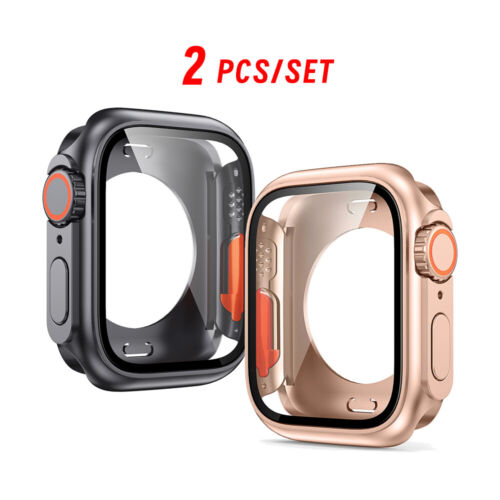 For Apple Watch 10/9/8765 42/46mm Change To Ultra Cover PC Full Protective Case - Picture 22 of 22