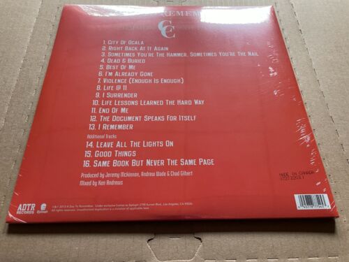 NEW SEALED A Day to Remember - Common Courtesy CLEAR w/ SPLATTER Vinyl 2xLP - Picture 2 of 2