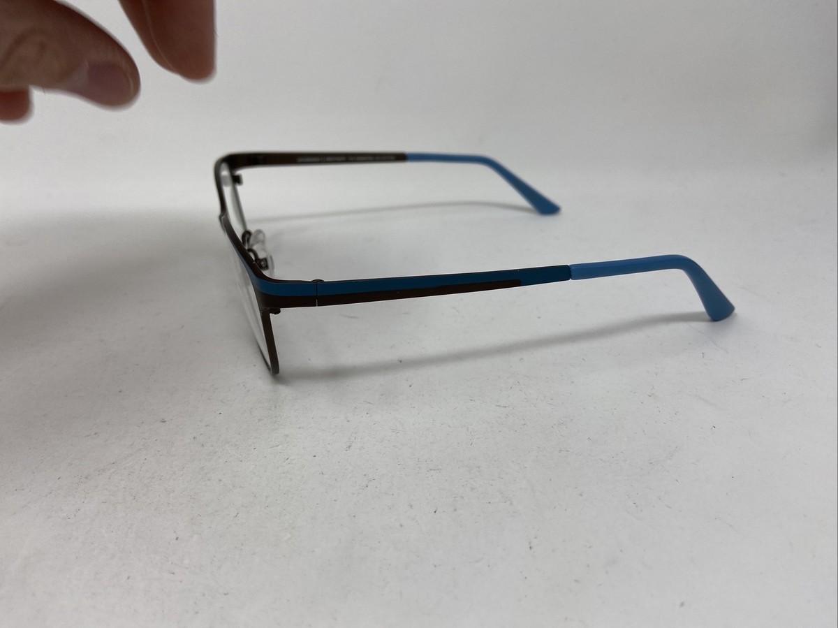 PRODESIGN DENMARK 1420 9221 51/15/135 BLUE BROWN EYEGLASSES  display picture 1