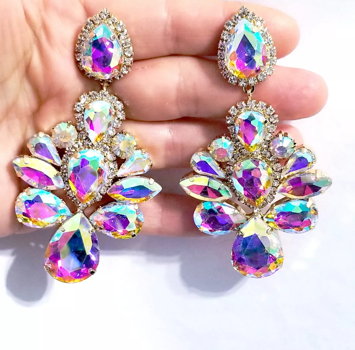 Extra large shop chandelier earrings