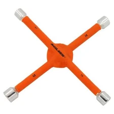 Neilsen 4 Way Wheel Wrench Universal Cross Nut 17mm 19mm 21mm 23mm Car Spanner