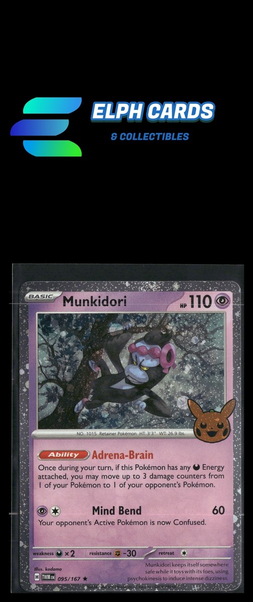 2024 Trick or Trade Munkidori #095/167 Pokémon COSMOS HOLO | eBay