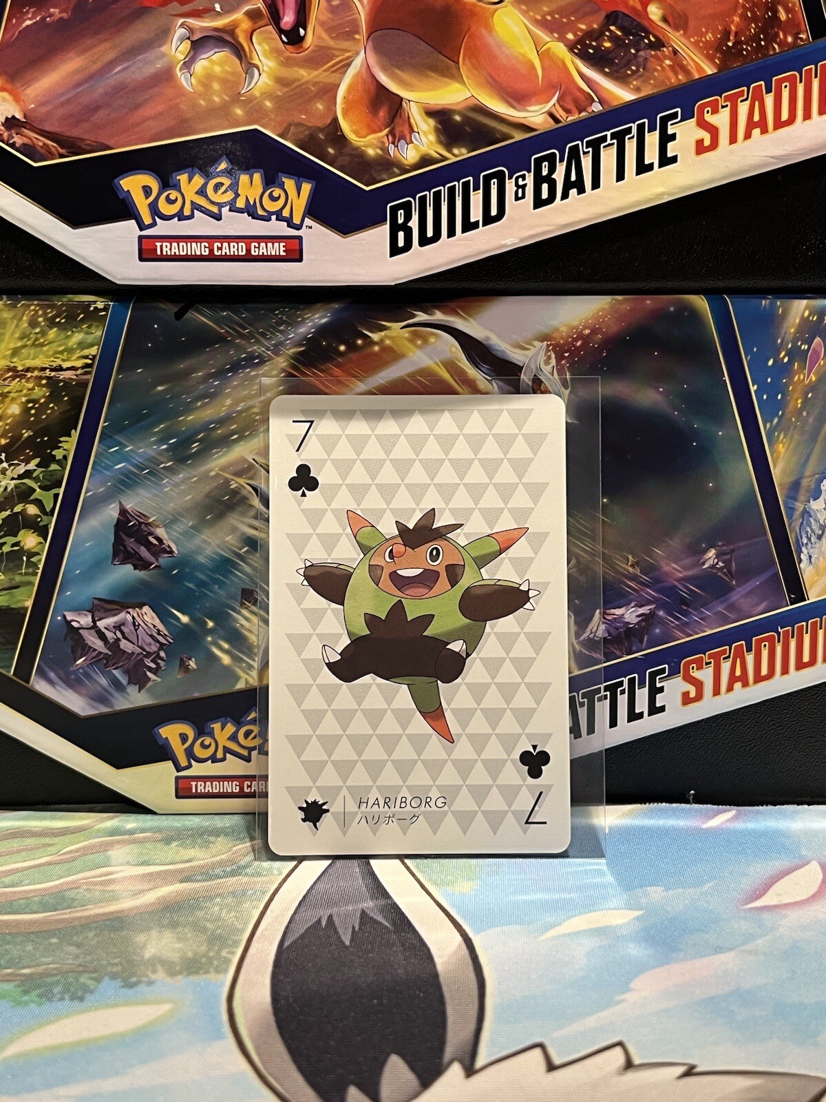 Quilladin , Pokemon X Playing Cards Xerneas Back poker Card 2013 Nintendo NM