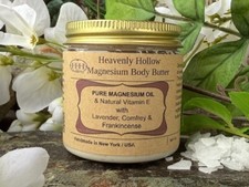 Magnesium Whipped Body Butter, Organic Magnesium Lotion for Restful Sleep 4oz