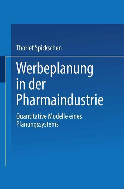 Thumbnail - Werbeplanung In Der Pharmaindustrie | Buch | 9783409341912