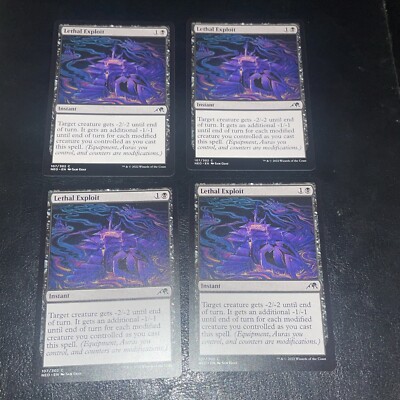 x4 Lethal Exploit NEO MTG 107/302 COMMON M/NM 4x
