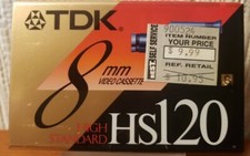 New TDK 8MM Blank Video Cassette Tape - Camcorder Camera High Standard HS120