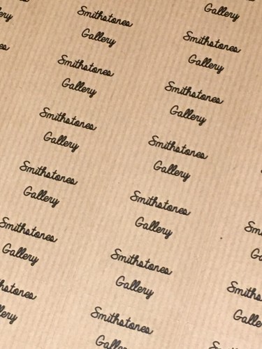 65 Personalised Small Brown Paper Stickers, Thank you Business Name Address - Picture 3 of 5