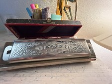 Antique Vintage hohner chromatic harmonica super 64