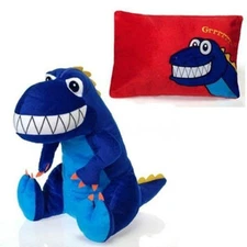 Pillow 18" Reversible T-Rex Peek-A-Boo Plush Cuddle Travel Buddy Age 3+ New