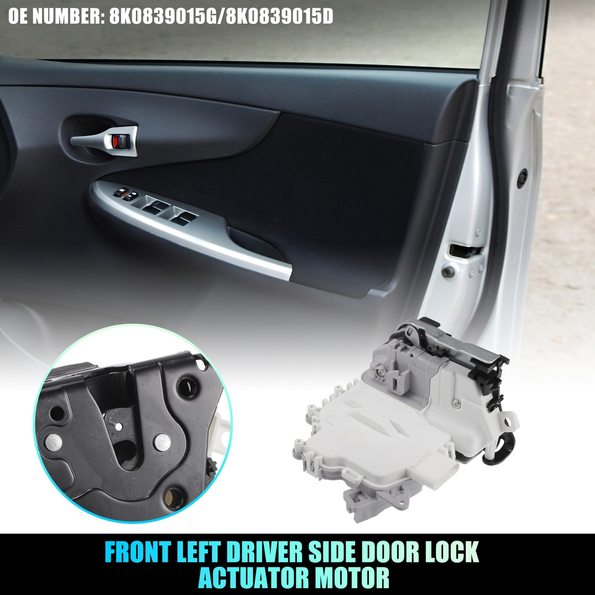 Rear Left Door Lock Actuator for Audi A4 A5 A6 A7 A8 Q3 Q5 Q7 No