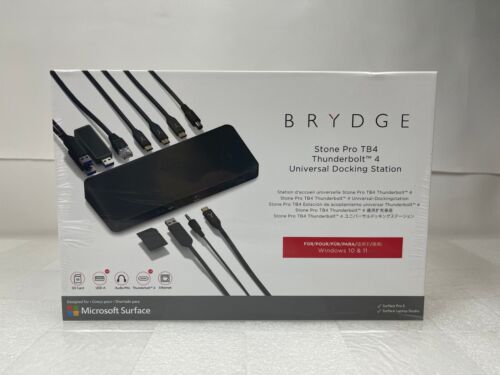 Brydge Stone Pro 12-Port Thunderbolt 4 Docking Station - Black (BRYSPTB4) - NEW