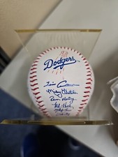 LA DODGERS VINTAGE 1990's Baseball TEAM SIGNATURES facsimile CA Fresh Eggs