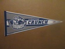 AHL Syracuse Crunch Vintage Circa 2016 Game Puck Team Logo Hockey Pennant #2