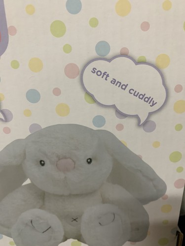 NEW Chad Valley Snuggle Bunny Soft Baby Plush White Toy Rabbit Bunny New in Box - Picture 11 of 13
