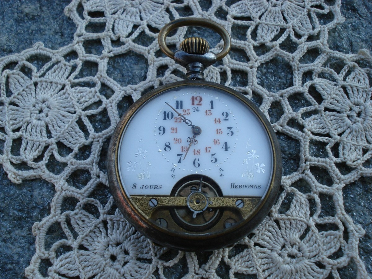 orologio tasca watch pocket uhr reloj montre hebdomas giorni