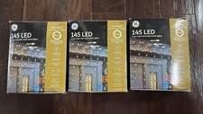 GE 145 Ct Color Changing Cool/Warm White LED Christmas Icicle Lights 3 Pack