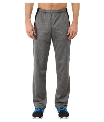 REEBOK MEN'S WORKOUT READY POLY FLEECE PANTS GREY SZ S #AA9593-NWT