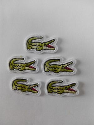 Lote 5 parches para Pegar Alligator , Lagarto ,Deporte Cocodrilo 3,5/2 cm |  eBay