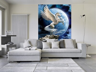 3D Planet Einhorn M0776 Tapete Wandbild Selbstklebend Abnehmbare Aufkleber Romy
