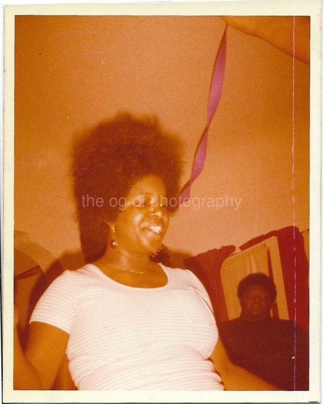 60's 70's Party Girl FOUND PHOTO Color FREE SHIPPING Snapshot VINTAGE 99 17 D