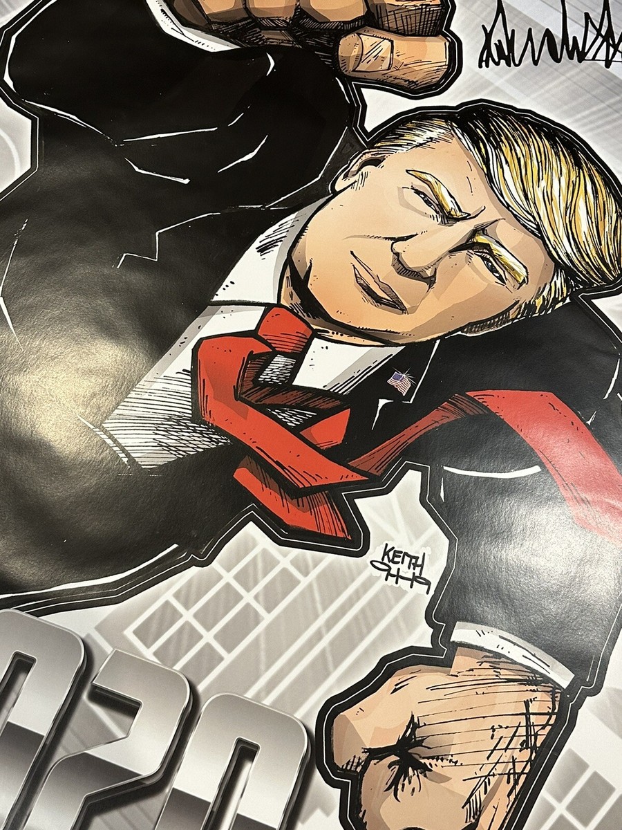 New 2019 Donald J Trump 2020 Limited Edition “Fist Pump” “Superman