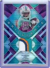 Tyreek Hill 2023 Panini Spectra Brilliance Pink Neon Prizm 4 Color Patch  /15