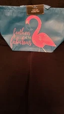 (2)XL Summer Themed Reusable Tote Bags, 20.875x13.875x7.875 