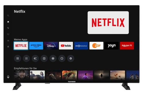 TELEFUNKEN 40 Zoll Fernseher Smart TV Full HD HDR Triple-Tuner 6 Monate HD+ - Bild 2 von 8