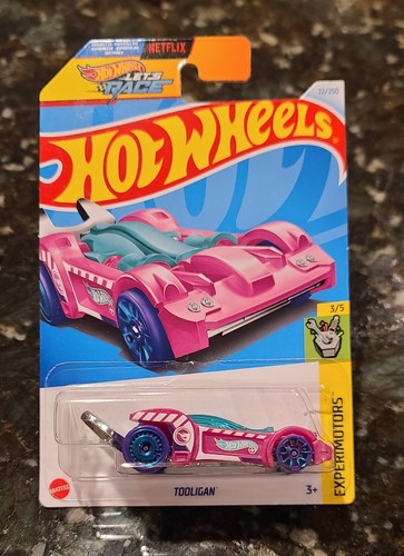 2024 Hot Wheels #72/250 Treasure Hunt Dark Pink Tooligan Experimotors 3/5