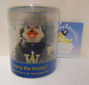 The University of Washington Harry the Huskies Mascot Celebriduck U of