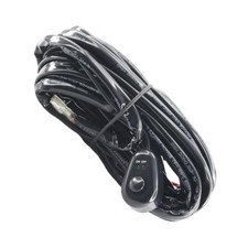 9ft LED Fog Work Light Bar Wiring Harness Kit with Switch UP to 180W Switch