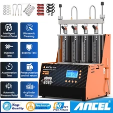 ANCEL JC400 Ultrasonic Fuel Injector Cleaning Machine&Tester for Car Motorcycle