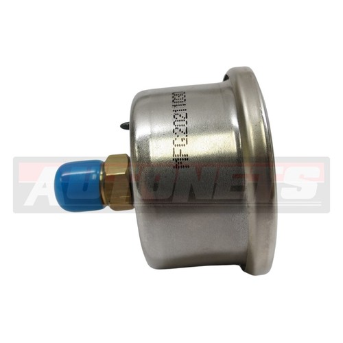 0-120 PSI Liquid Oil Filled 1.5" Fuel Pressure Gauge, 1/8" NPT White Dial Chrome - Picture 3 of 3