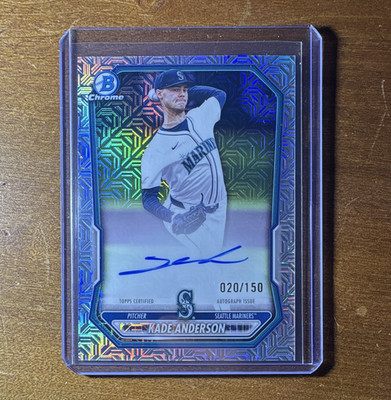 Topps Bowman Chrome 2025 Kade Anderson CPA-KAN Auto Mariners 020/150