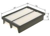 Bosch Luftfilter F 026 400 587 Filtereinsatz FüR Hyundai H350 Bus Crdi