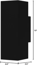 Outdoor Wall Lights, up down Porch Lights, Modern Exterior Light Fixture, Wat...