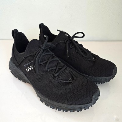 UYN Urban Trail Naked Shoes Womens 8.5 Black Merino Running Outdoor Granola Girl