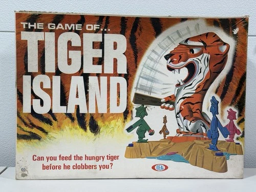 THE GAME OF TIGER ISLAND Ideal 1966 Vintage Board Game Rare Must See Complete
