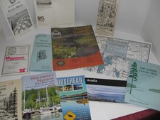MAINE Mount Desert Island Acadia National Park  Map Business Directory Vintage