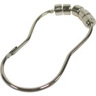 Zenith Zenna Home Chrome Roller Shower Curtain Hook (12 Count) SSR003SS Zenith