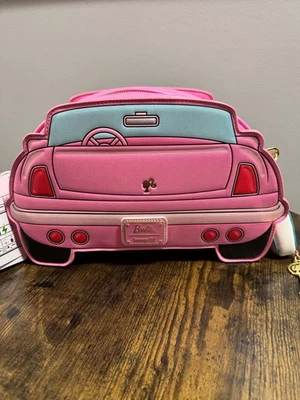 NEW Loungefly Barbie Pink Car With Bag Charm Light-Up Crossbody Bag - Image 1 of 4