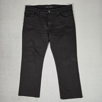 Mott & Bow Jeans Mens 35x32 (Fits 38x27) Straight Leg Black Stretch Denim Preppy