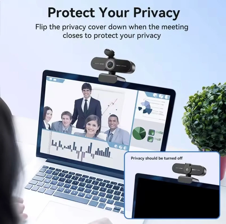 Webcam 1440P/4K Webkamera 1080P C60E Autofokus USB Computerkamera für das Leben - Bild 3 von 4