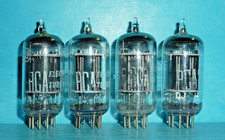 4 RCA 5963 Tubes Black Plate Foil D Getter Te...