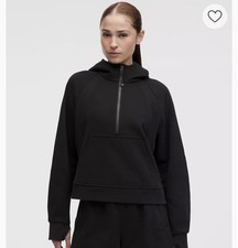 Lululemon Scuba Half Zip Oversized Hoodie Womens XS/S Black